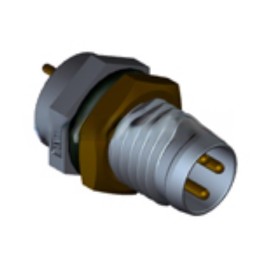 1 pcs - Amphenol Circular Connector, 3 Contacts, Panel Mount, M8 Connector, Plug, Male, IP67, M Series