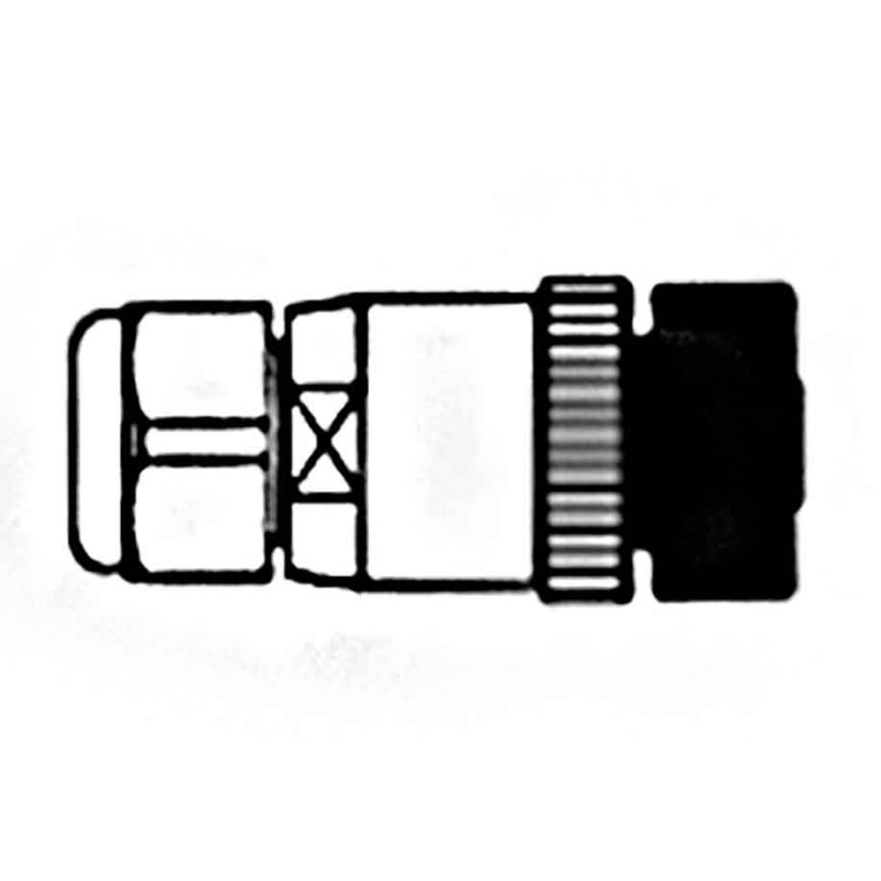1 pcs - Molex Circular Connector, 4 Contacts, Cable Mount, M12 Connector, Socket, Female, IP67, Micro-Change Series