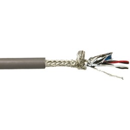 1 Reel of 30 M - Alpha Wire Twisted Pair Data Cable, 2 Pairs, 0.09 mm², 4 Cores, 28 AWG, Screened, 30m, Grey Sheath
