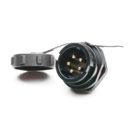 1 pcs - RS PRO Circular Connector, 5 Contacts, Panel Mount, Plug, Male, IP67