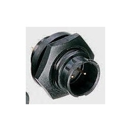 1 pcs - Switchcraft Circular Connector, 8 Contacts, Panel Mount, Plug, Male, IP68, IP69K, EN3 Series