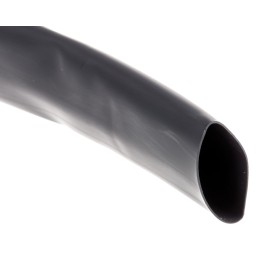 1 Reel of 5 M - TE Connectivity Heat Shrink Tubing, Black 19.1mm Sleeve Dia. x 5m Length 2:1 Ratio, RW-200 Series