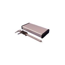 1 pcs : 1455L2202 - Enclosures, Boxes & Cases 8.7x4.1x1.2'Extruded w/Plastic End Panels