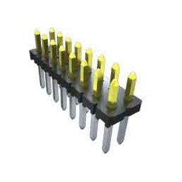 10 pcs - Samtec TLW Series Straight Through Hole Pin Header, 4 Contact(s), 2.54mm Pitch, 1 Row(s), Unshrouded