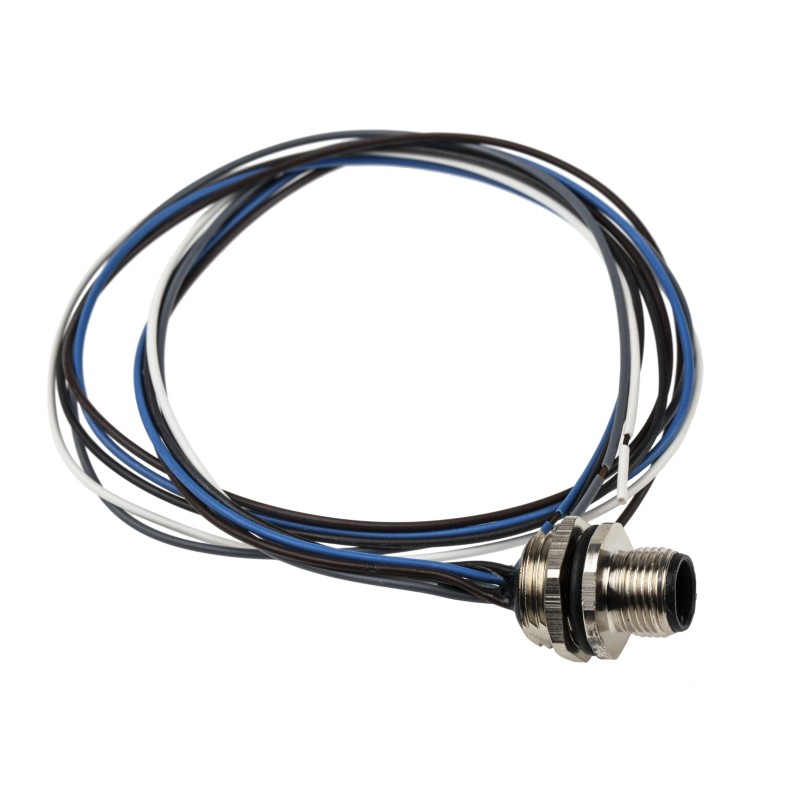 1 pcs - RS PRO Circular Connector, 5 Contacts, Front Mount, M12 Connector, Plug, Male, IP67