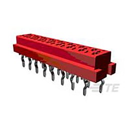2500 pcs - TE Connectivity Straight Through Hole Mount PCB Socket, 18-Contact, 2-Row, 1.27mm Pitch, Solder Termination