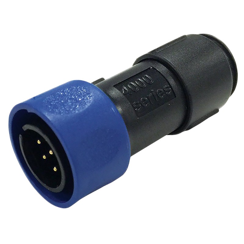 1 pcs - Bulgin Circular Connector, 8 Contacts, Cable Mount, Miniature Connector, Plug, Male, IP66, IP68, IP69K, Buccaneer 4000