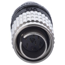 1 pcs - Hirose Circular Connector, 8 Contacts, Cable Mount, Micro Connector, Plug, Female, HR25 Series