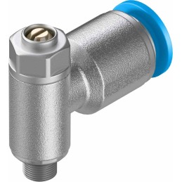 1 pcs - Festo GRLZ Series Tube Flow Regulator, 6mm Tube Inlet Port x M5 Male Outlet Port, 193155