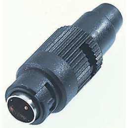 1 pcs - Binder Circular Connector, 4 Contacts, Cable Mount, Subminiature Connector, Plug, Male, IP40, 710 Series