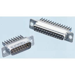 1 pcs - ITT Cannon D*W 37 Way Cable Mount D-sub Connector Socket, 1.27mm Pitch