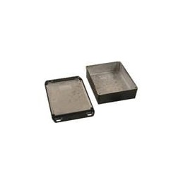 1 pcs : 1590WBBFLBK - Enclosures, Boxes & Cases Diecast w/Flange 4.67x1.18x3.68'Black