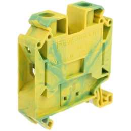 5 pcs - Phoenix Contact UT 16-PE Series Green/Yellow Earth Terminal Block, 1.5 - 25mm², Single-Level, Screw Termination,