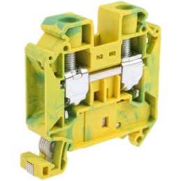 5 pcs - Phoenix Contact UT 16-PE Series Green/Yellow Earth Terminal Block, 1.5 - 25mm², Single-Level, Screw Termination,
