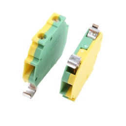 5 pcs - Phoenix Contact 2-Way MT1.5-PE Earth Terminal Block, 26 - 16 AWG Wire, Screw Down, Polyamide Housing
