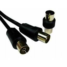 1 pcs - RS PRO Male TV Aerial Connector to Female TV Aerial Connector Coaxial Cable, 3C2V Coaxial, Terminated