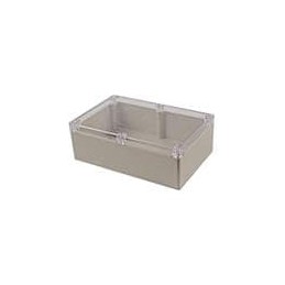 1 pcs : RZ0353C - Enclosures, Boxes & Cases BEIGE ABS W/CLR LID 8.74x 5.75x 2.95 IN