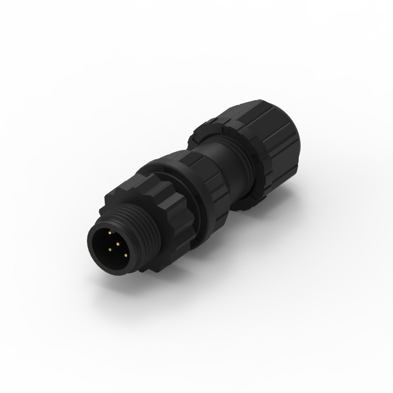 1 pcs - Wurth Elektronik Circular Connector, 5 Contacts, Cable Mount, M12 Connector, Plug, Male, IP68, WR-CIRC Series