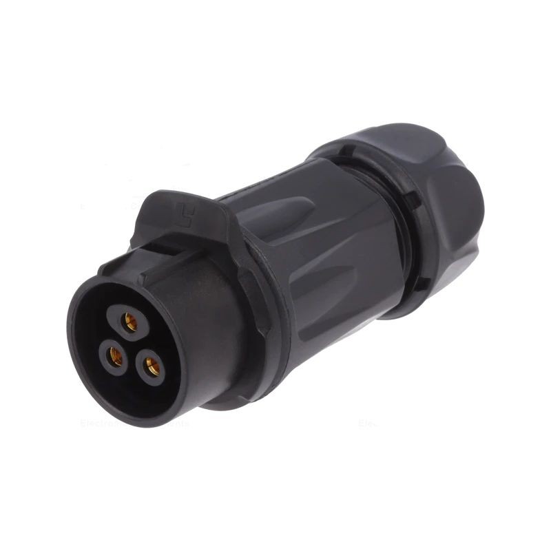 1 pcs - Lumberg Circular Connector, 3 Contacts, Cable Mount, Socket, Female, IP67, 02 Series