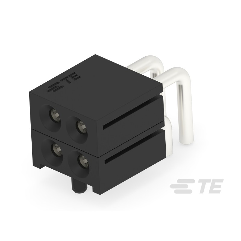 260 pcs - TE Connectivity, ICCON 6.6mm Pitch Power Backplane Power Connector, Socket, Right Angle, 2 Column, 2 Row, 4 Way, 2379