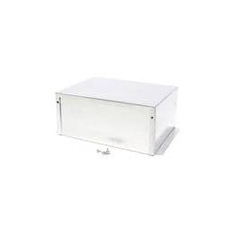 1 pcs : 1411FBRU - Enclosures, Boxes & Cases Utility Enclosure - 8.0 x 6.0 x 3.5' - Unfinished Aluminum w /Flanges