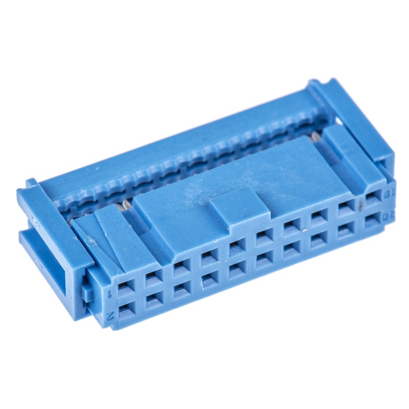 1 pcs - TE Connectivity 20-Way IDC Connector Socket for Cable Mount, 2-Row