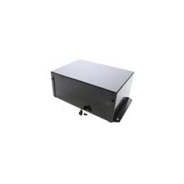 1 pcs : 1411FBQBK - Enclosures, Boxes & Cases Utility Enclosure - 7.0 x 5.0 x 3.0' - Aluminum Black w/ Flanges