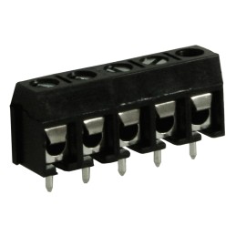 10 pcs - RS PRO PCB Terminal Block, 5-Contact, 5mm Pitch, Through Hole Mount, 1-Row, Screw Termination
