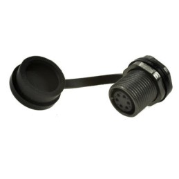 1 pcs - RS PRO Circular Connector, 6 Contacts, Rear Mount, Socket, Female, IP67