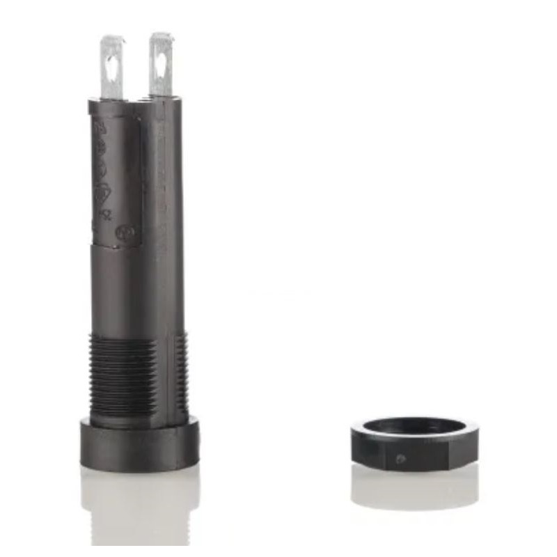 5 pcs - Wickmann 16A Panel Mount Fuse Holder for 5 x 20 mm, 6.3 x 32 mm Fuse, 250V