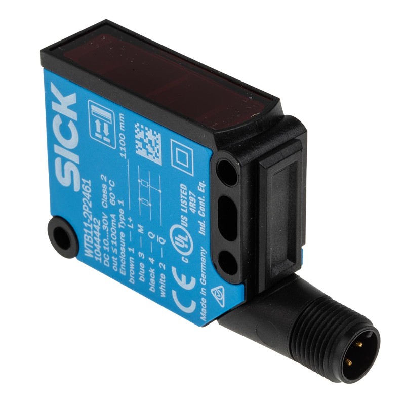 1 pcs - Sick Background Suppression Photoelectric Sensor, Block Sensor, 30 mm - 1.1 m Detection Range