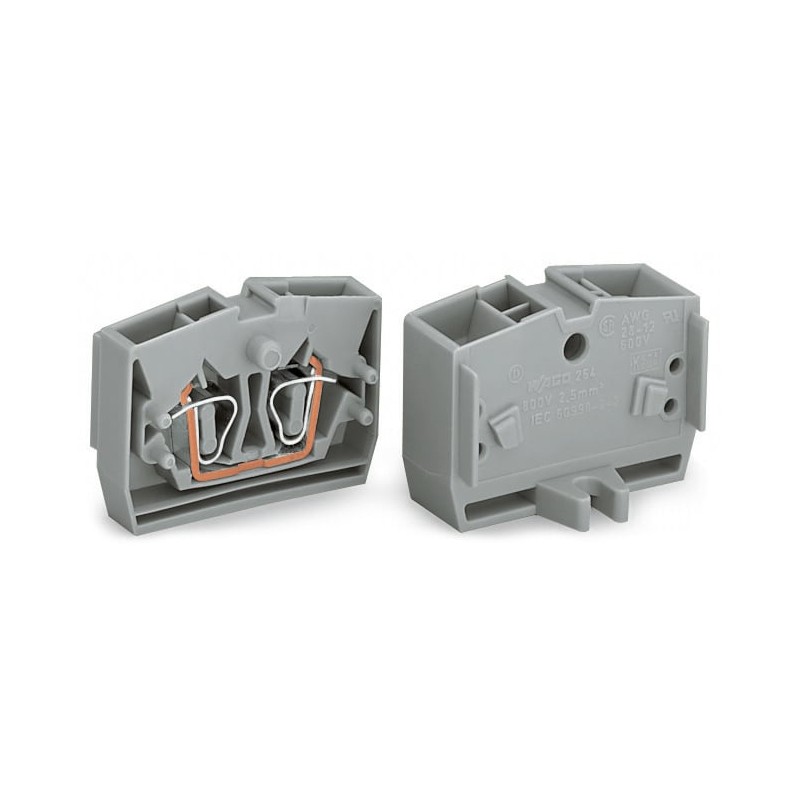 10 pcs - Wago 264 Series Terminal Block, 2-Way, 24A, 28 - 12 AWG Wire, Cage Clamp Termination