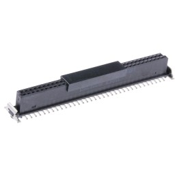 280 pcs - ERNI SMC Series Straight Surface Mount PCB Socket, 68-Contact, 2-Row, 1.27mm Pitch, Solder Termination