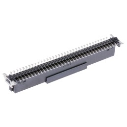 280 pcs - ERNI SMC Series Straight Surface Mount PCB Socket, 68-Contact, 2-Row, 1.27mm Pitch, Solder Termination