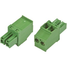 1 pcs - TE Connectivity 3.81mm Pitch 2 Way Pluggable Terminal Block, Plug, Cable Mount, Screw Down Termination