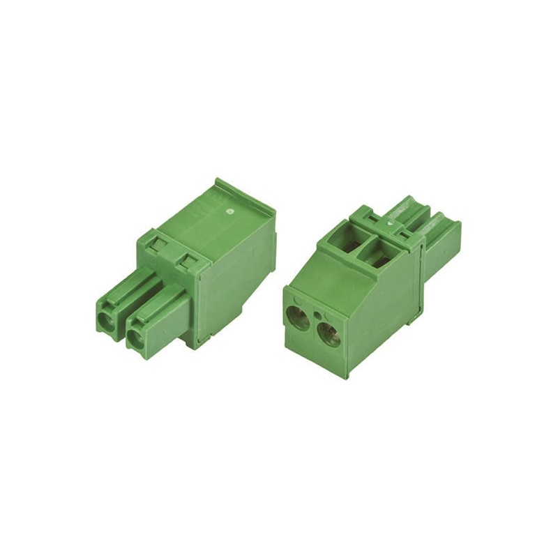 1 pcs - TE Connectivity 3.81mm Pitch 2 Way Pluggable Terminal Block, Plug, Cable Mount, Screw Down Termination