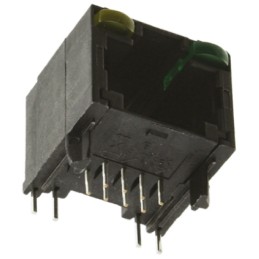 1 pcs - TE Connectivity 5406533 Series Female RJ45 Connector, Through Hole, Cat5