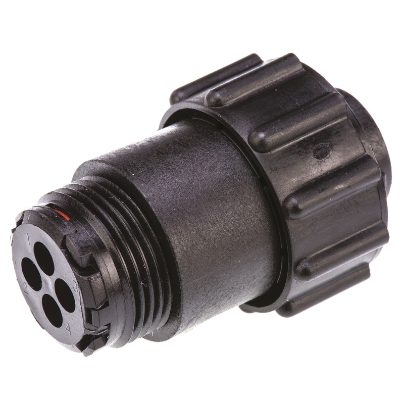 1 pcs - TE Connectivity Circular Connector, 4 Contacts, Cable Mount, Plug, Male, CPC Series 3 Series