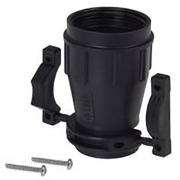 1 pcs - Souriau Black Plastic Cable Clamp, 23mm Max. Bundle