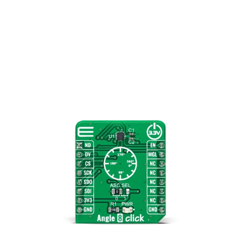 1 pcs - MikroElektronika Angle 8 Click Angle Sensor Add On Board for MA782GGU mikroBUS socket