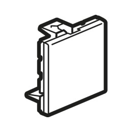 1 pcs - Legrand ABS Cable Trunking Accessory, 45 x 45 x 24.5mm, Mosaic