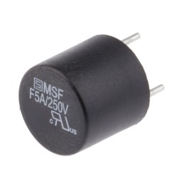 10 pcs - SchurterPC Board Non Resettable Fuse, Radial 5A, 250V ac