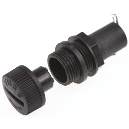 5 pcs - Eaton 6.3A Panel Mount Fuse Holder for 5 x 20mm Fuse, 250V ac