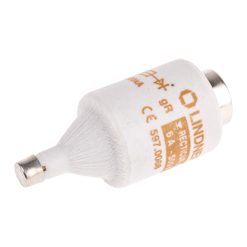 5 pcs - Mersen 6A DII Diazed Fuse, E27 Thread Size, gR, 500V ac