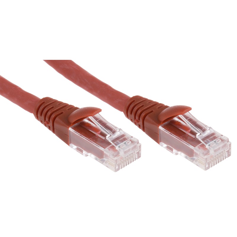 1 pcs - RS PRO Cat6 Male RJ45 to Male RJ45 Ethernet Cable, U/UTP, Red LSZH Sheath, 2m