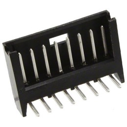 10 pcs - TE Connectivity AMPMODU MOD II Series Right Angle Through Hole PCB Header, 8 Contact(s), 2.54mm Pitch, 1 Row(s),