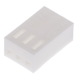 10 pcs - Molex, KK 254 Female Connector Housing, 2.54mm Pitch, 3 Way, 1 Row