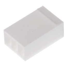 10 pcs - Molex, KK 254 Female Connector Housing, 2.54mm Pitch, 3 Way, 1 Row