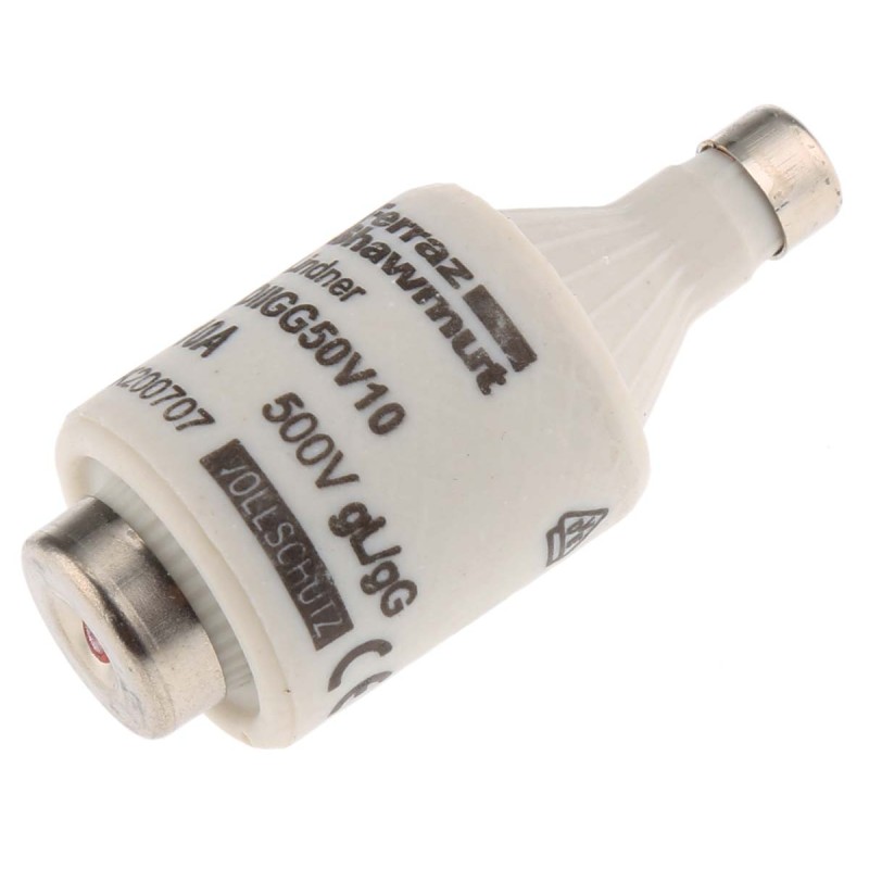 5 pcs - Mersen 10A DII Diazed Fuse, E27 Thread Size, gG, 500V