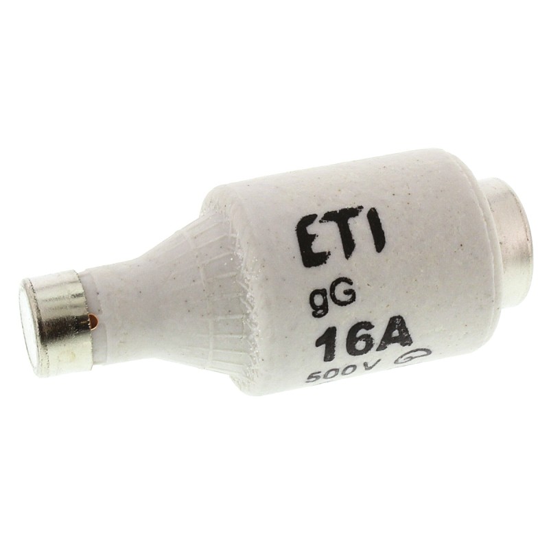 5 pcs - ETI 16A DII Diazed Fuse, E27 Thread Size, gG - gL, 500V ac